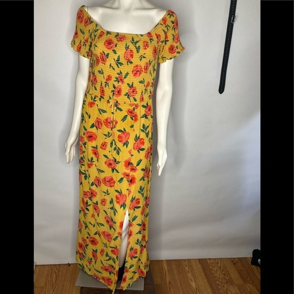 Brave Soul London Floral Maxi Dress Sz Large - Picture 2 of 8